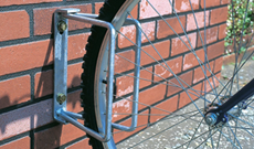 Simple wall or ground fixed bicycle secure stands.