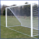 Steel match goalposts and football nets