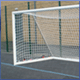 Steel match goalposts and football nets