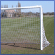 Steel match goalposts and football nets