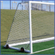 Steel match goalposts and football nets