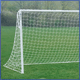 Steel match goalposts and football nets