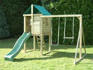 wooden play fort