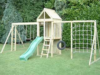 garden timber play centre