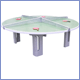 concrete tennis table