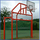 solid fixed in ground basketball systems
