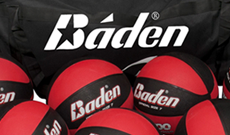 Baden 10x game basketballa and Baden ball carry bag.
