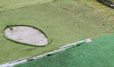 Artificial non turf cricket pitch repair & restoration.
