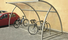 Enclosed Bike Rack Shelter