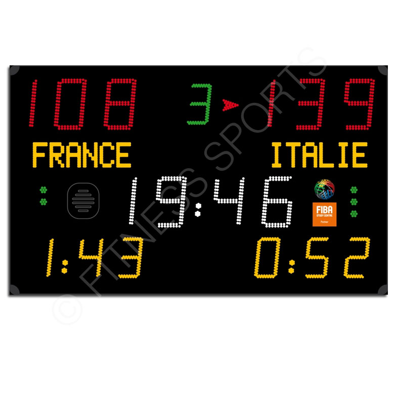 FIBA Basketball Electronic Display Scoreboard Fitness Sports