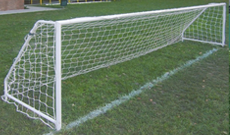 2.44m x 1.22m 50mm steel fixed 5 a side goalposts.