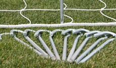50 x steel goalpost netting ground pegs