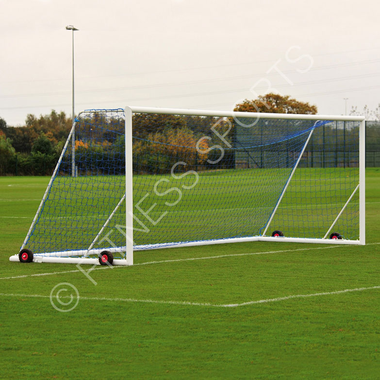 Freestanding Aluminium Wheeled Football Goalposts Fitness Sports