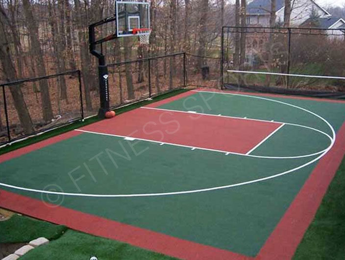 Garden Basketball Goal Area Design & Installation Fitness Sports