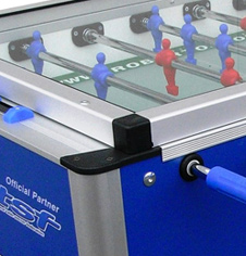 Glass topped table football table