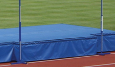 High impact high jump safety mat system.