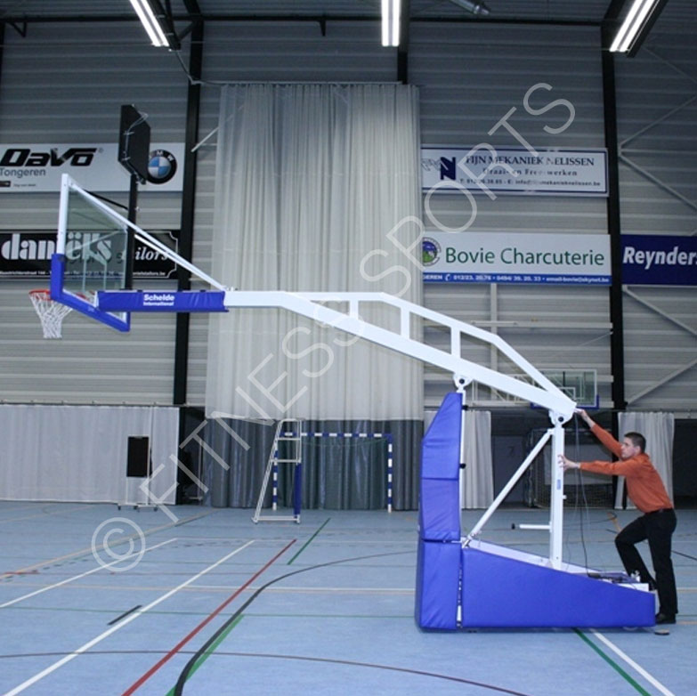 Schelde Indoor Matchplay 330 Portable Basketball Court Goal System
