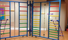 Spectrum wooden school PE wall frames.