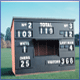 Mechanical match scoreboard pavillion