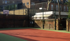 Outdoor multi sports court installation.