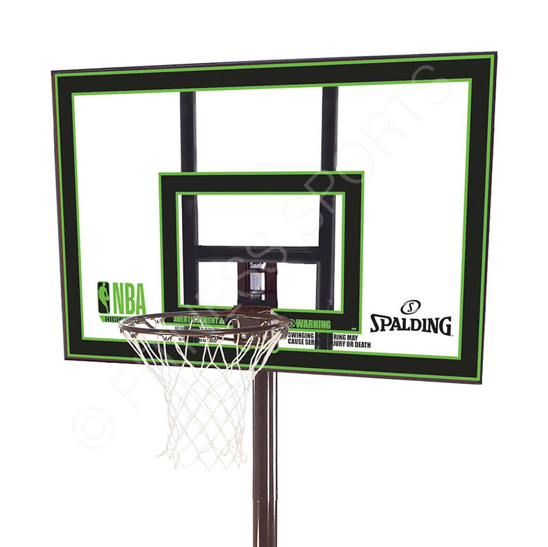 Spalding Highlight Acrylic Freestanding Portable Basketball Goal Post