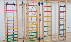 Parsons Green school wooden wall mounted PE frames supply & installation.