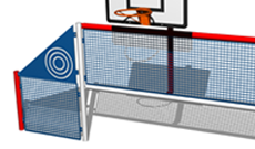 Basketball Football Multi use games area goal