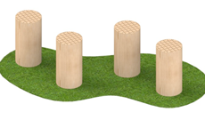 Timber Stepping Play Logs