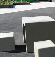 Concrete Seating Table Areas