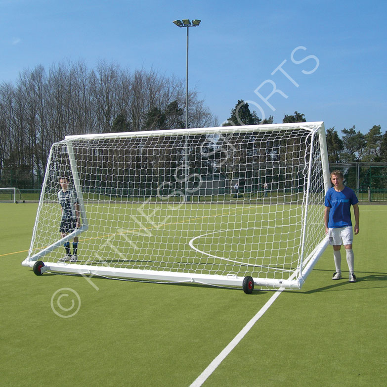 Freestanding Aluminium Wheeled Football Goalposts Fitness Sports