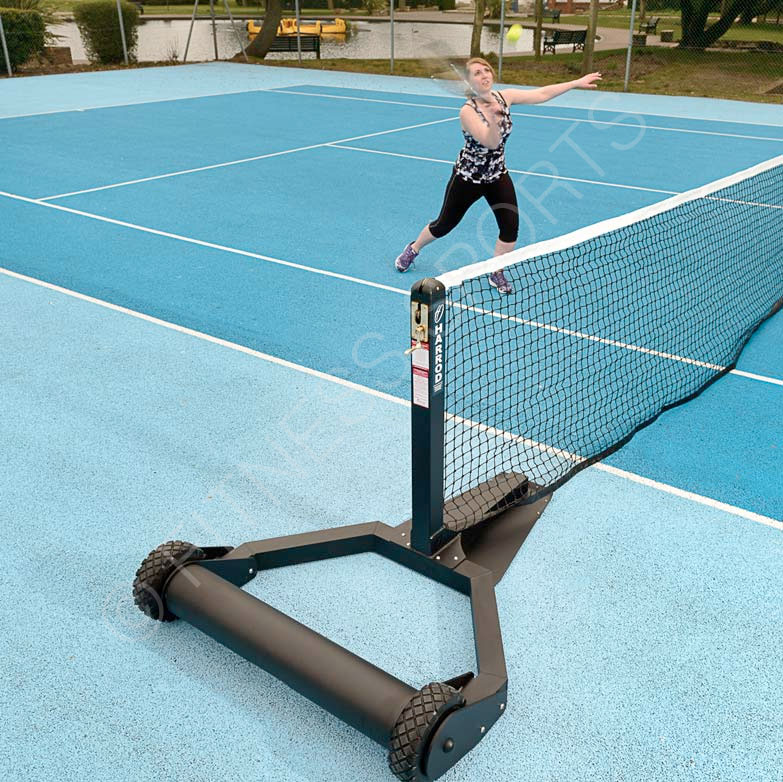 Portable Freestanding Steel Tennis Net Posts Fitness Sports Equipment