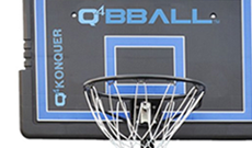 Q4 Kompetitor portable 8-10ft senior basketball goal.