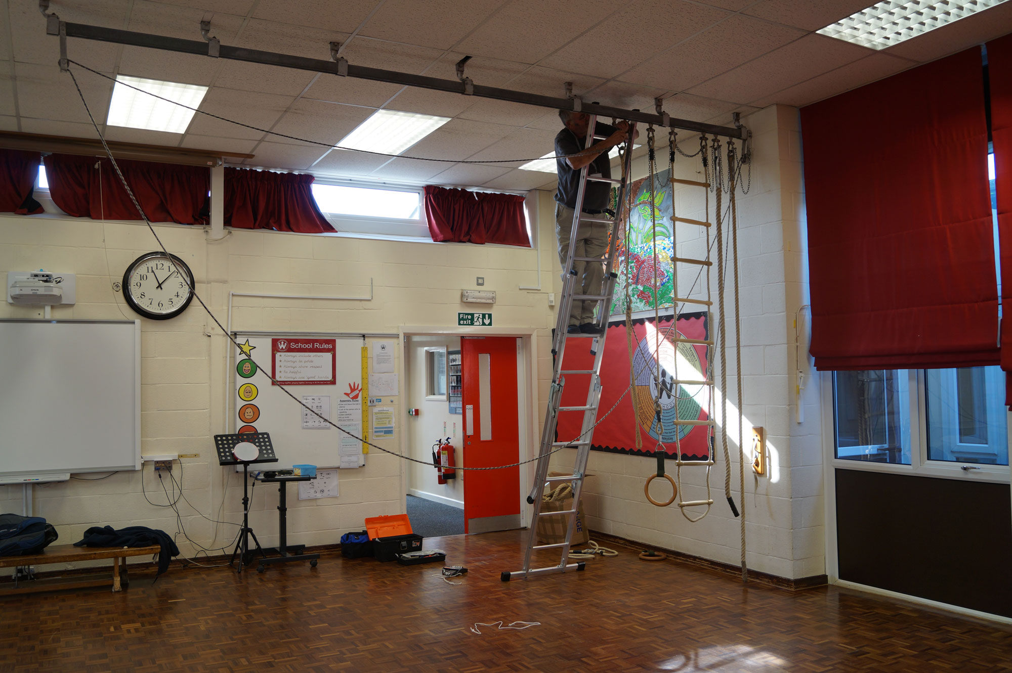 School Climbing Rope Trackway Installation Fitness Sports Equipment