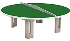 Butterfly cement round outdoor table tennis table.