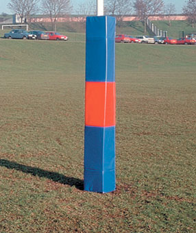 Rugby goal post safety pads