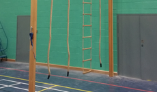 PE rope climbing trackway installation.