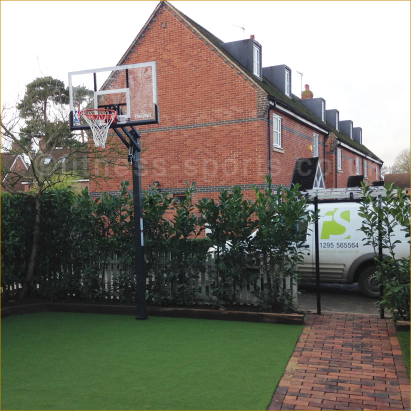 Spalding Gold Steel Anti Vandal Basketball Post Spalding Gold