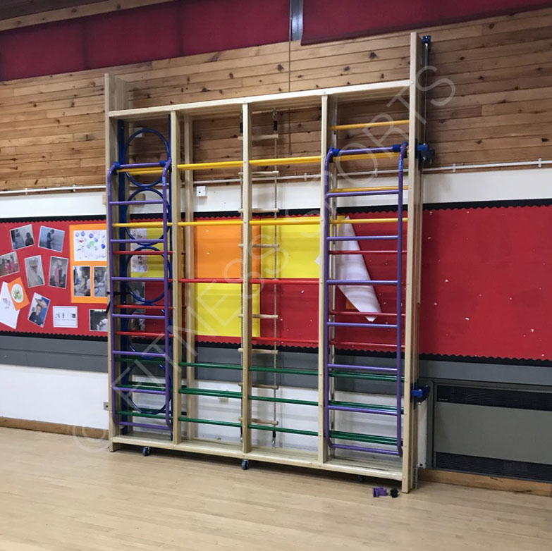 Spectrum Wall Folding Climbing Frame School PE Apparatus & Equipment