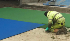 playground safety tiles.