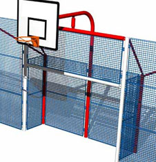 Multi Use Games Area Steel Playground Goal Equipments