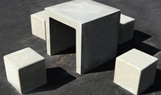 Concrete Seating Area Table