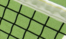 Residential grade 2mm tennis net.