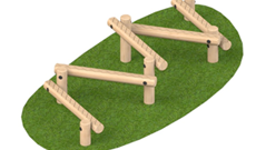 Timber Climbing Log Cross