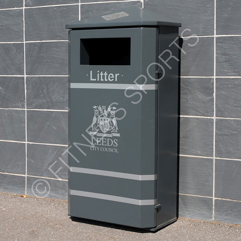 Wall Mounted Steel Litter Bin Fitness Sports