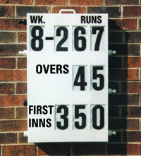 folding cricket scoreboard