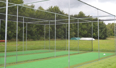 Warwick University ECB Multi Lane Steel Cricket Cage & Artificial Test Pitch Area