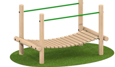 Timber Play Wooden Bridge