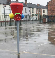 Basketball post ground sleeve