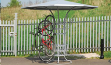 Carousel Canopy Bicycle Rack Shelter