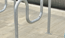 Waved Ground Fixed Bicycle Rack